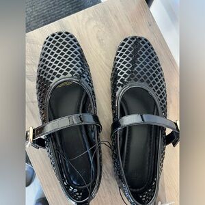 H&M leather Mary jan flats